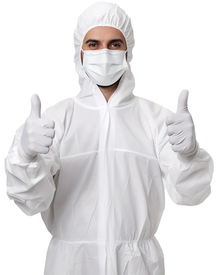 technician in coveralls